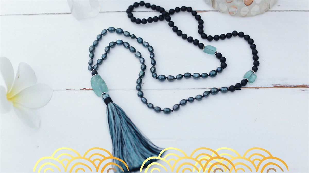 Mala Necklace Making with Beautiful Crystal & Stone Beads