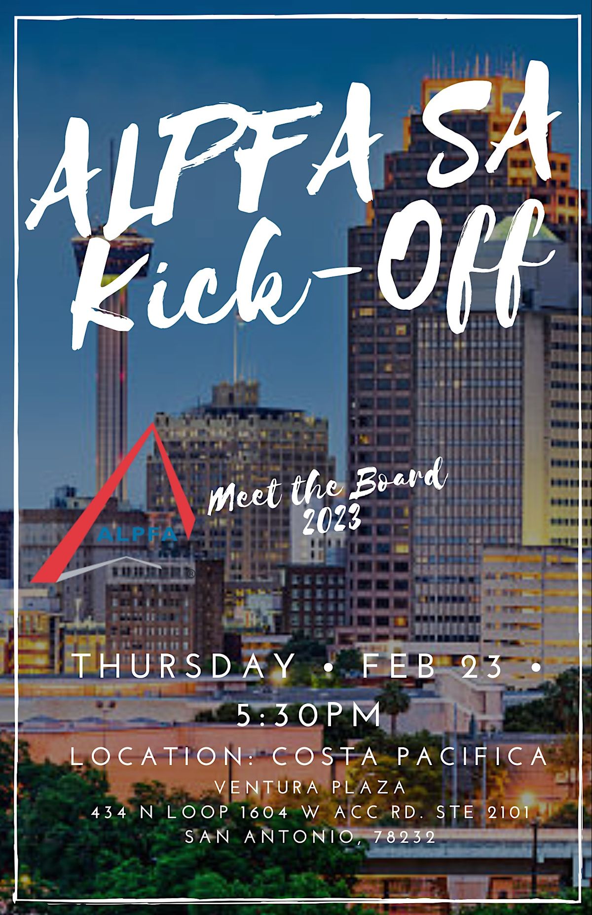 ALPFA SA KickOff Meet the Board 2023, 434 N Loop 1604 W Acc Rd, San