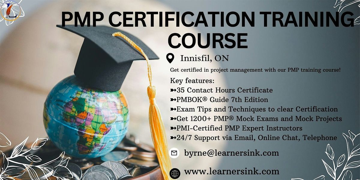 Confirmed PMP exam prep workshop in Innisfil, ON