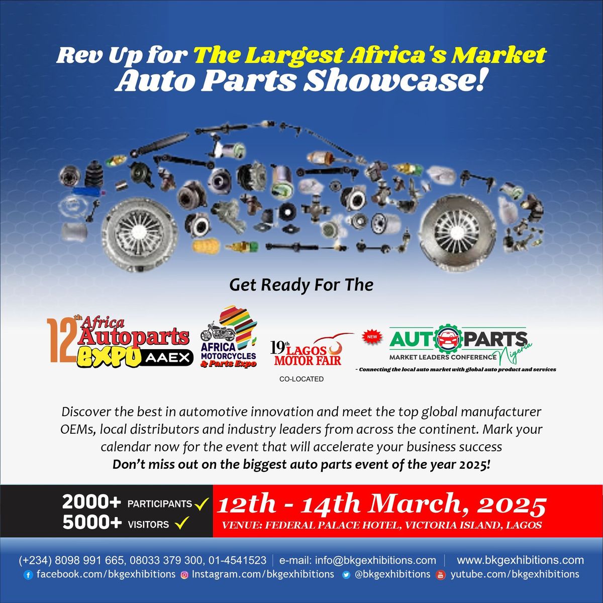 12th Africa Autoparts Expo (AAEX) Africa Motorcycles & Parts Expo\n