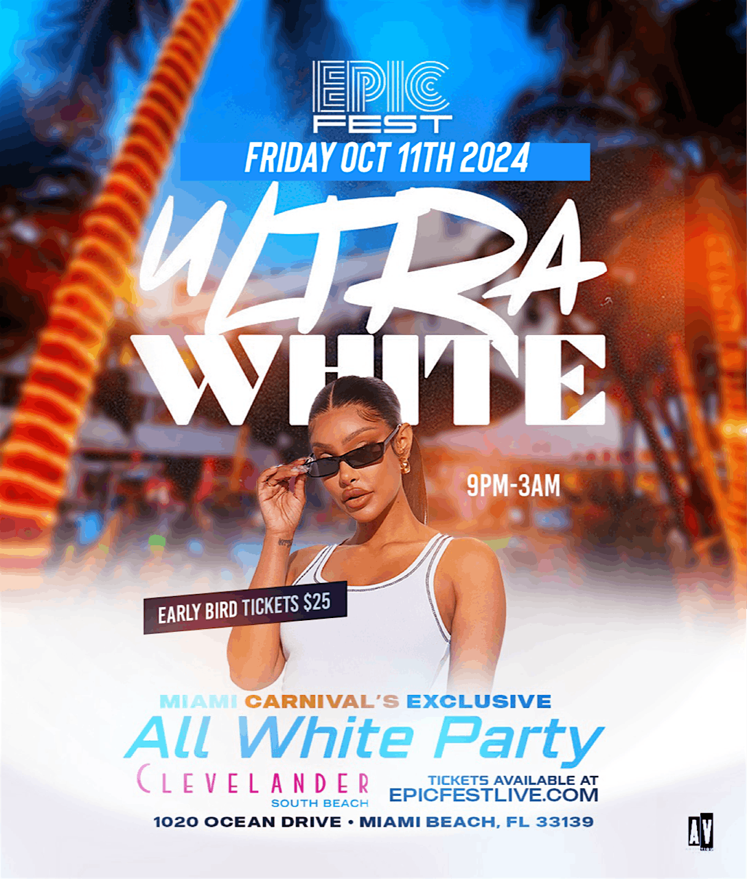 ULTRA WHITE 2024 | The Biggest All White Party Miami Carnival