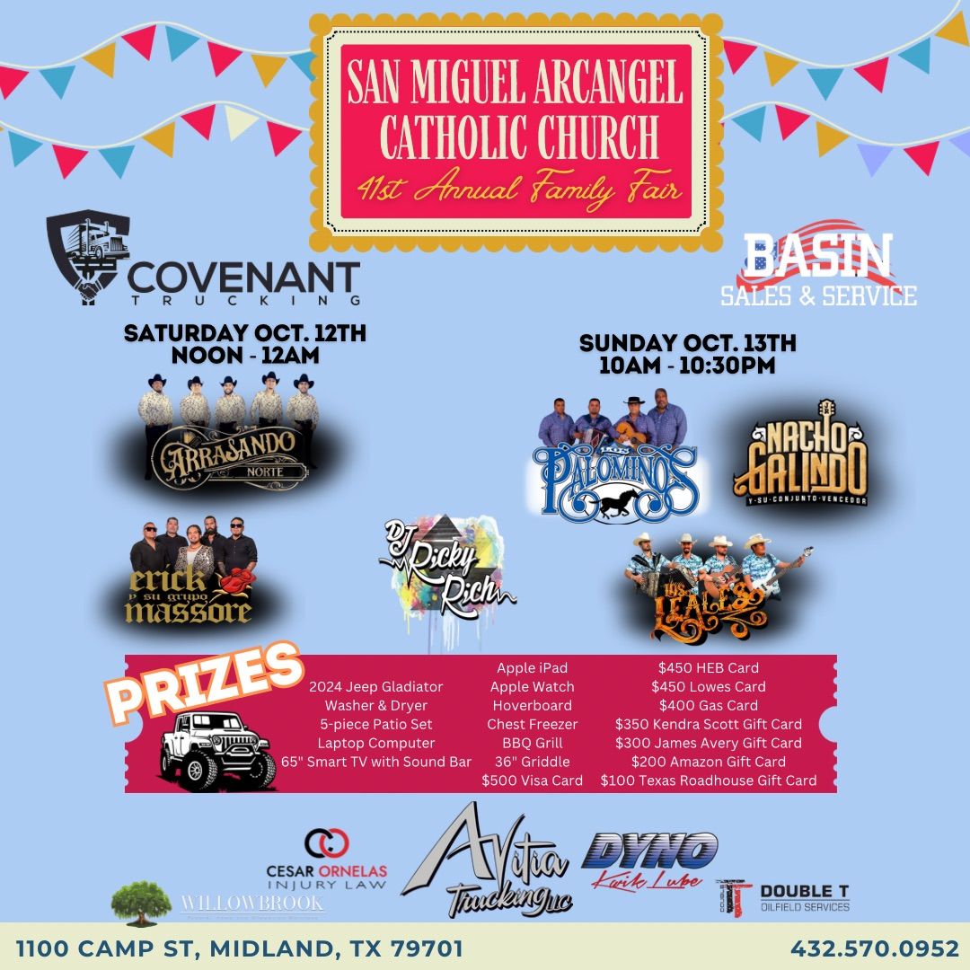 41st Annual Family Fair \u2022 San Miguel Arc\u00e1ngel Catholic Church