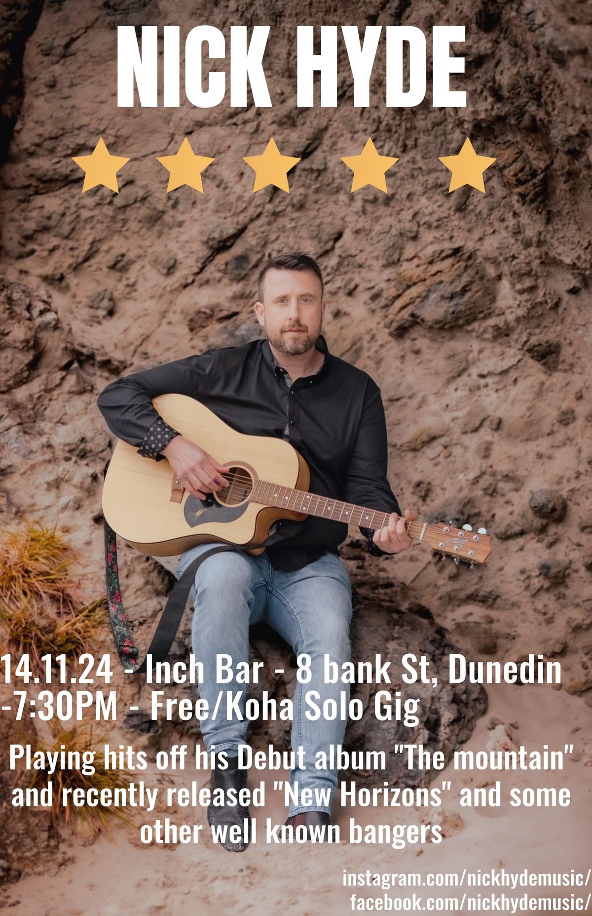 Nick Hyde - Solo Gig - Inch Bar - Free\/Koha