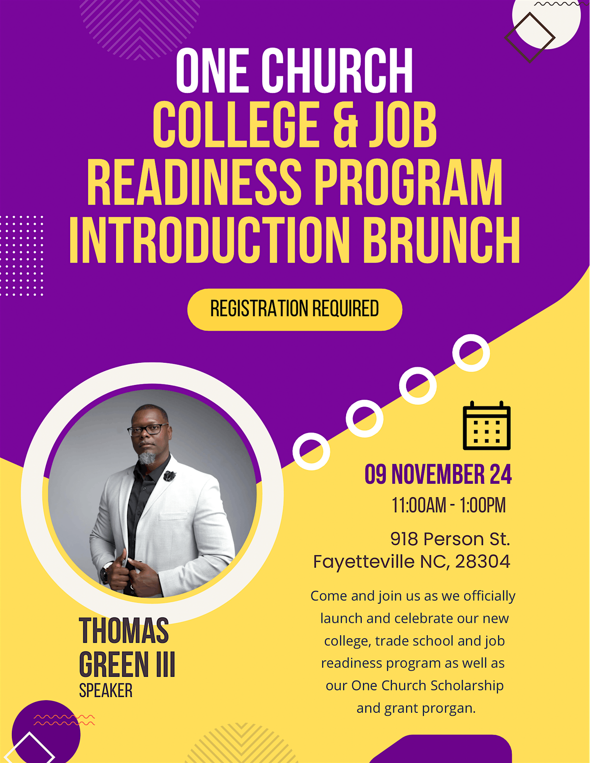 One Church College & Job readiness program introduction brunch