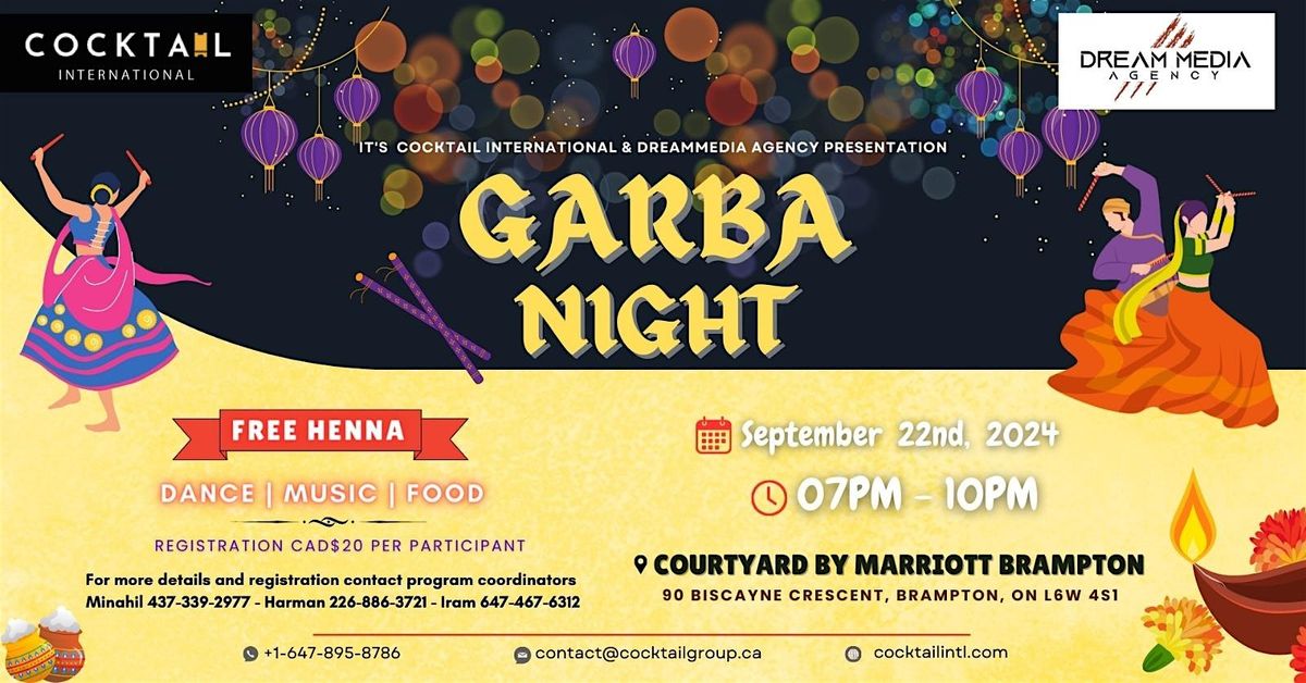 Garba Night- 2024 Courtyard by Marriott- Brampton