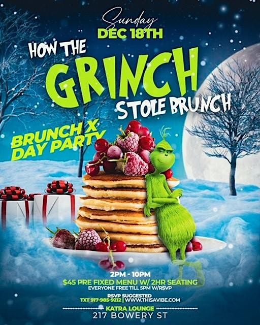 The Grinch that Stole Brunch, Katra Lounge & Event Space, New York, 18