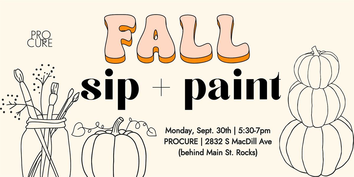 Fall sip + paint at PROCURE