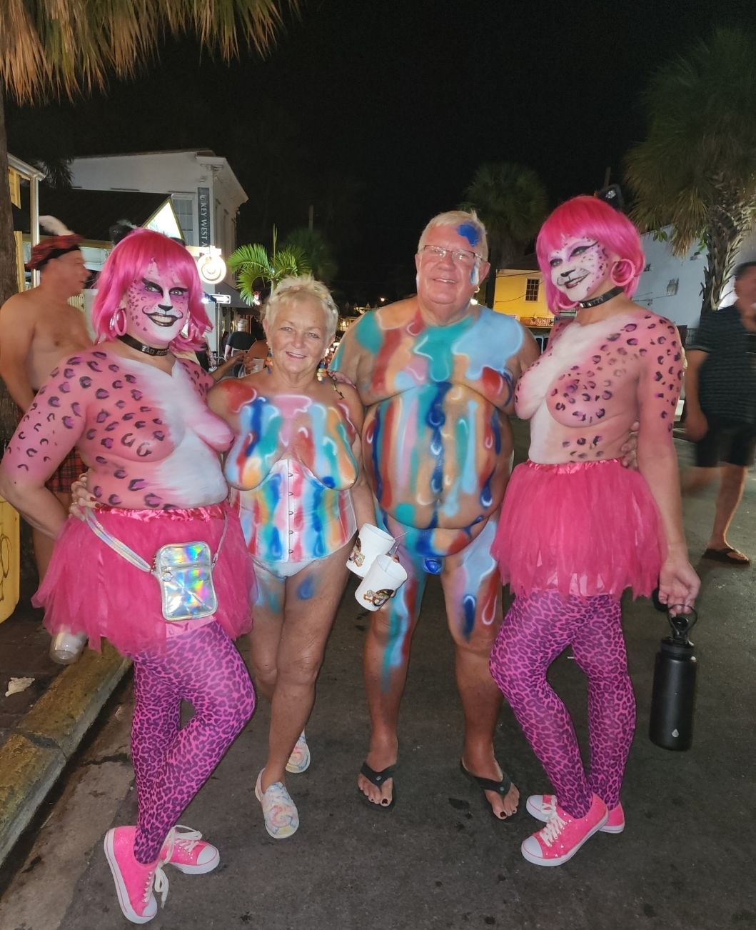 The Krewe's Painted Bodies