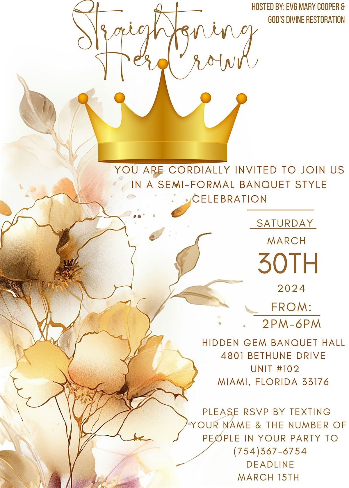 Straightening Her Crown, 14801 Bethune Dr, Miami, 30 March 2024