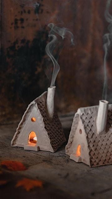 Make your own House \/ Cottage Incense Holder - Pottery Workshop