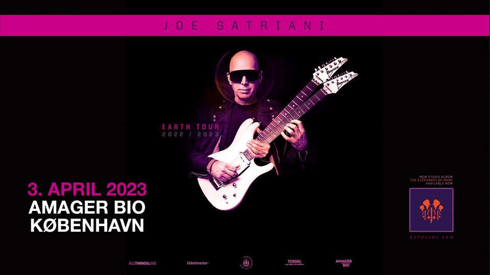 Venteliste! Joe Satriani - Amager Bio