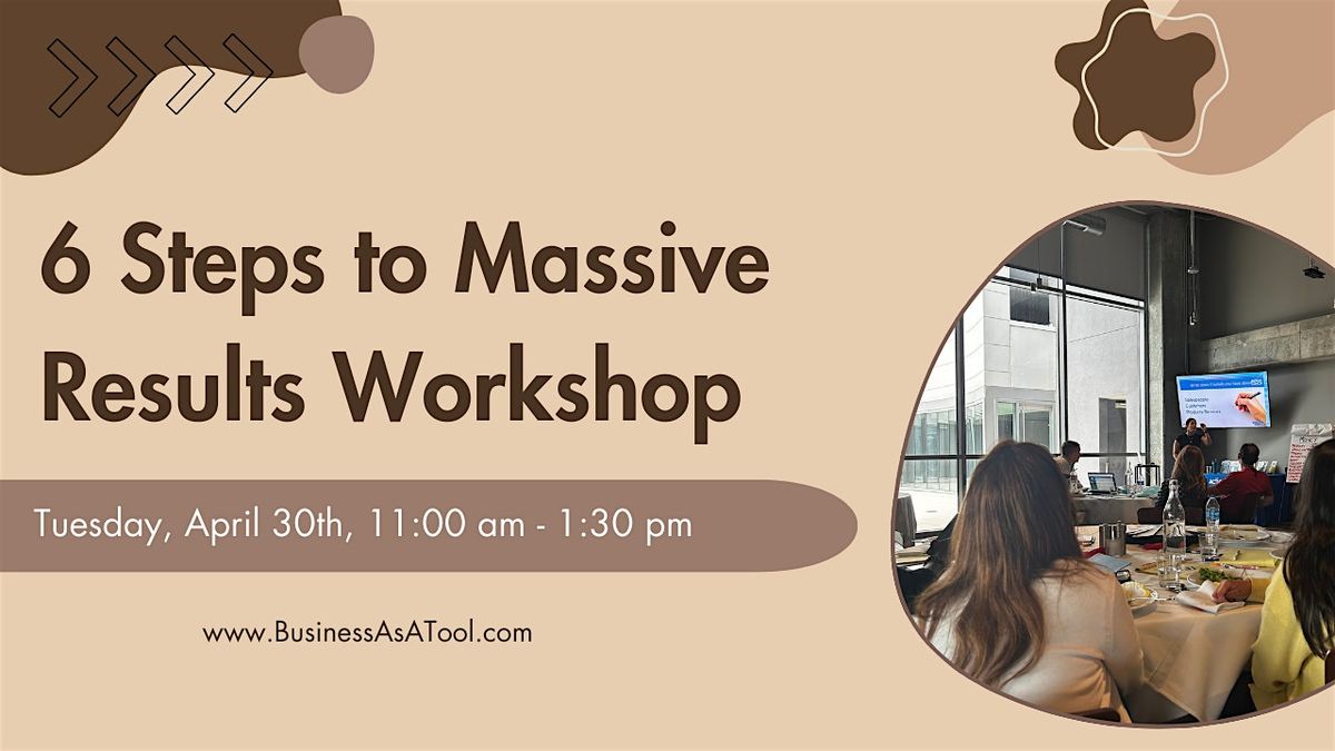 6 Steps to Massive Results Workshop