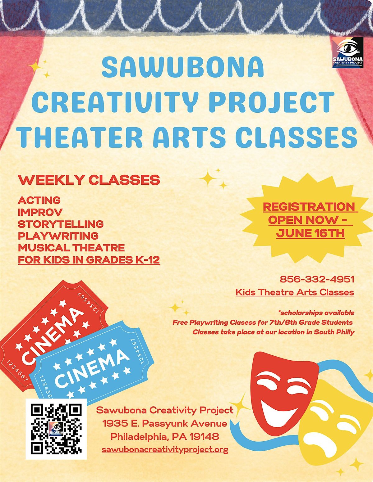 Theatre Arts Classes for Kids and Teens