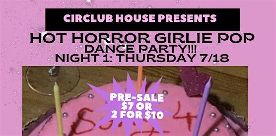 Hot Horror - Girlie Pop Dance Party
