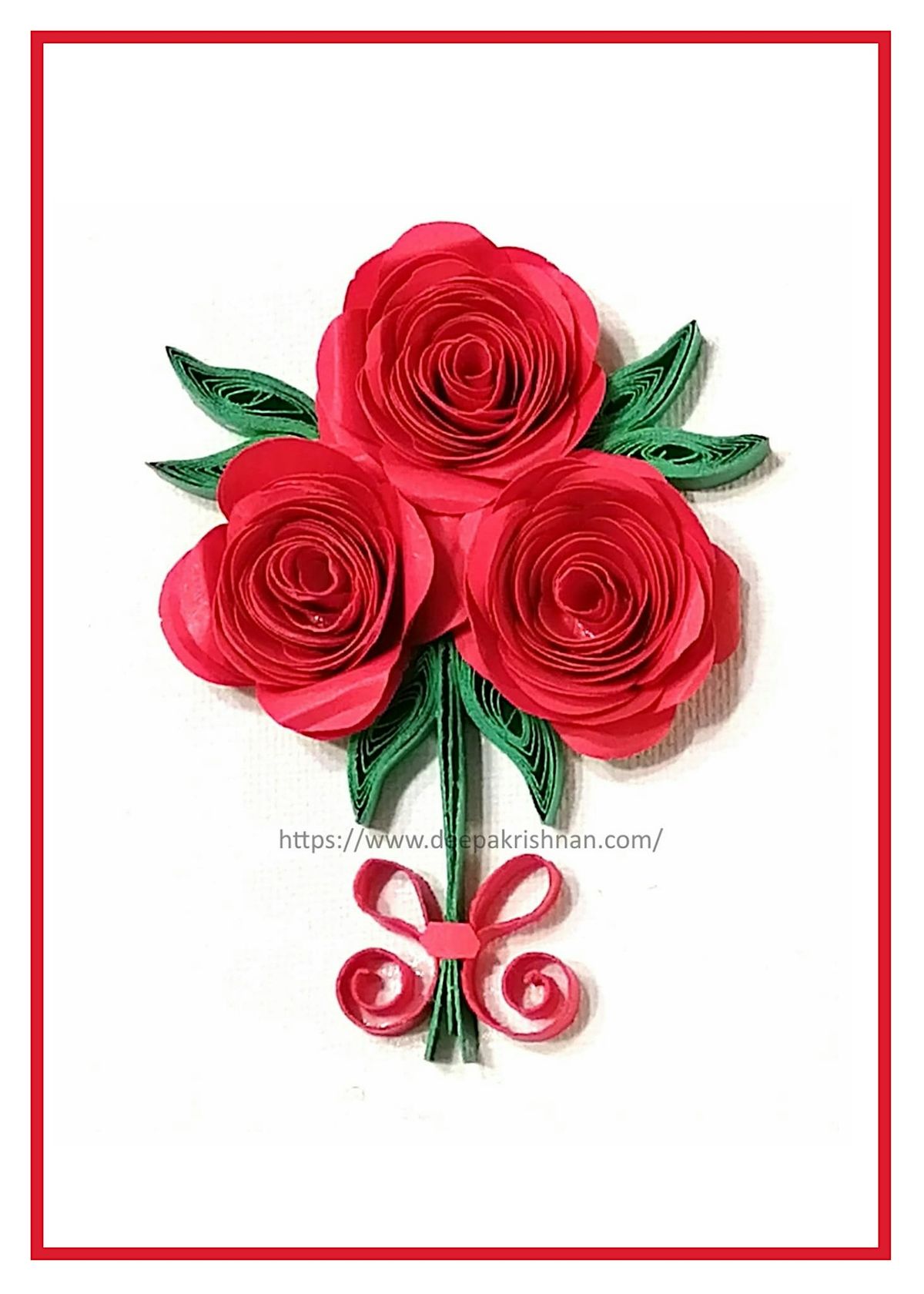 Virtual: Rose Bouquet - Paper Quilling