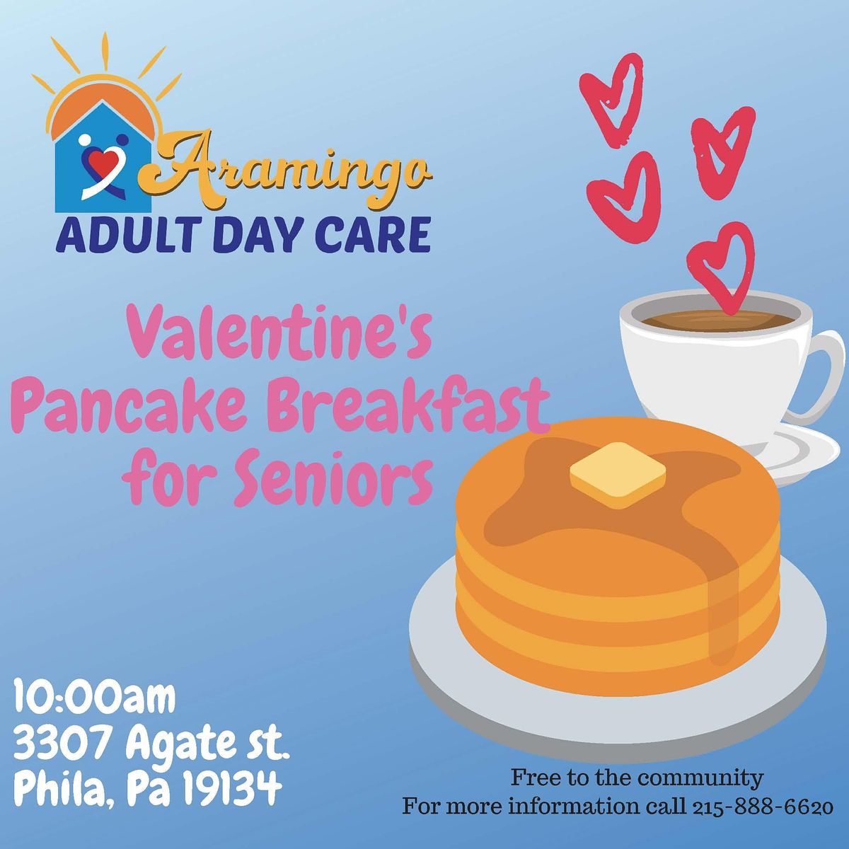 Valentine's Day Pancake Breakfast for Seniors