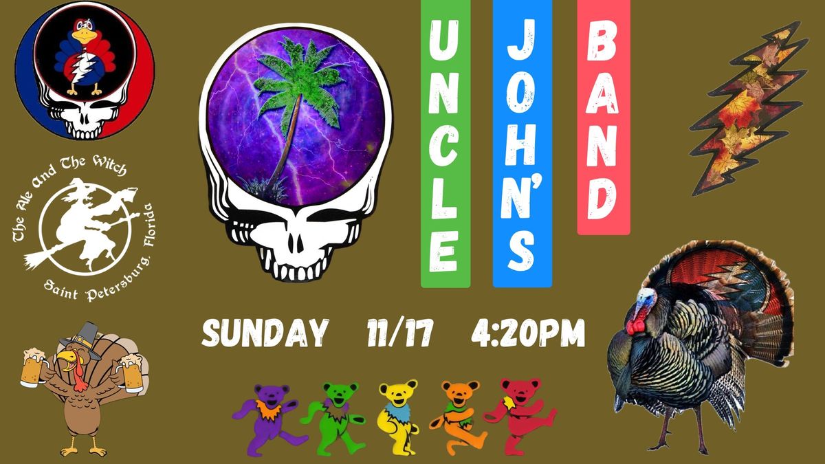 Uncle John\u2019s Band Sunday Courtyard Concert at the Witch 11\/17 @ 4:20pm