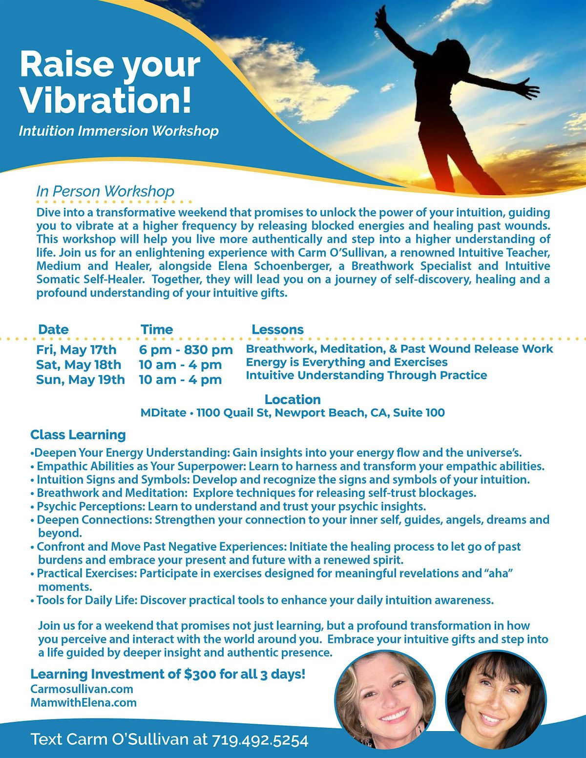 Raise Your Vibration, Intuitive Training and Heart Living