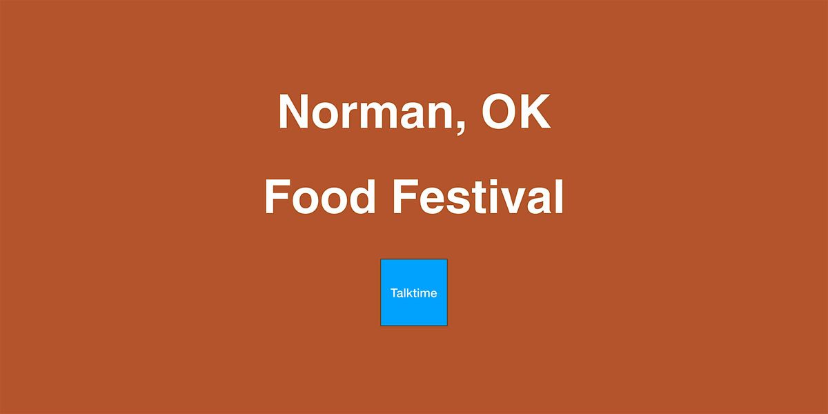 Food Festival - Norman