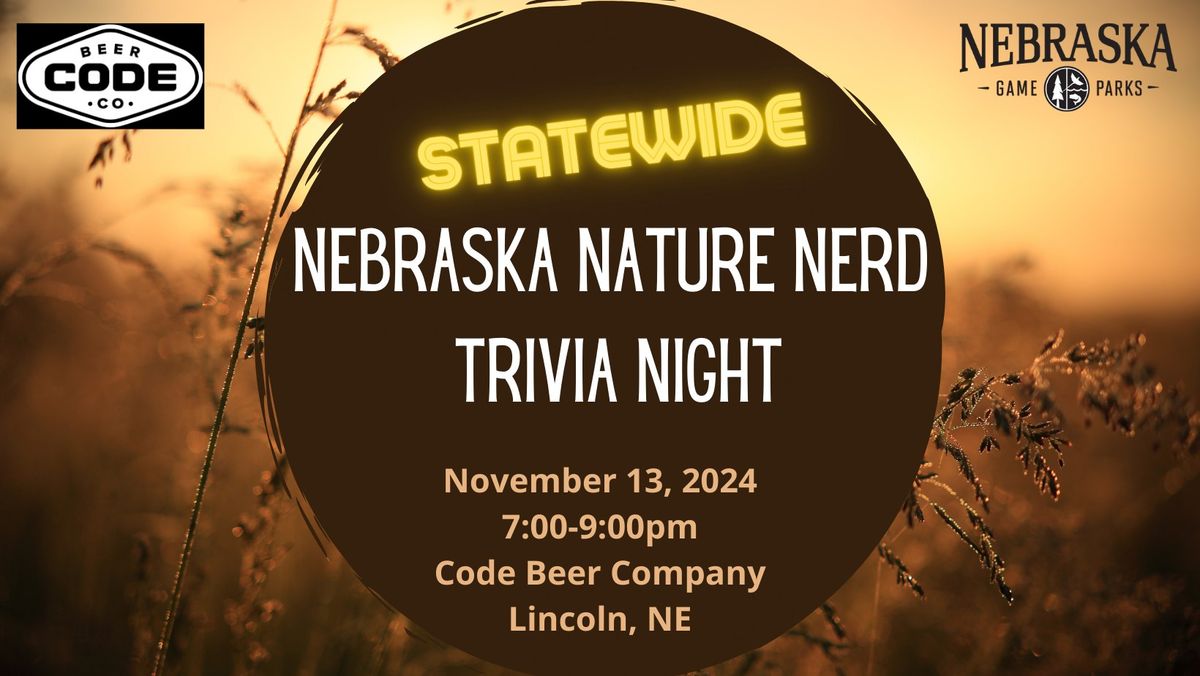 Nebraska Nature Nerd Trivia Night- Lincoln