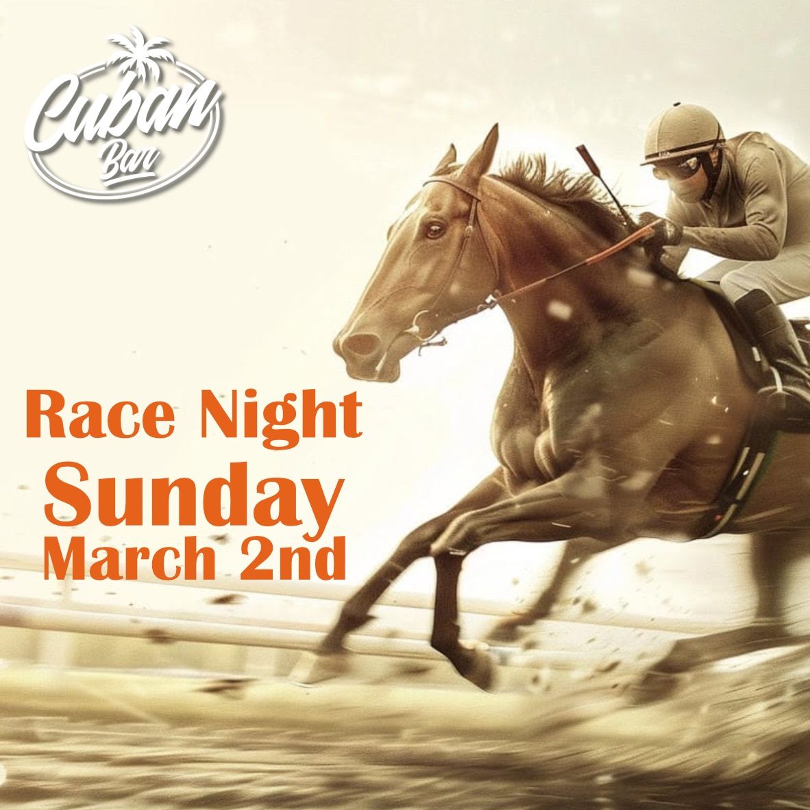 Sunday 2ND March - Race Evening