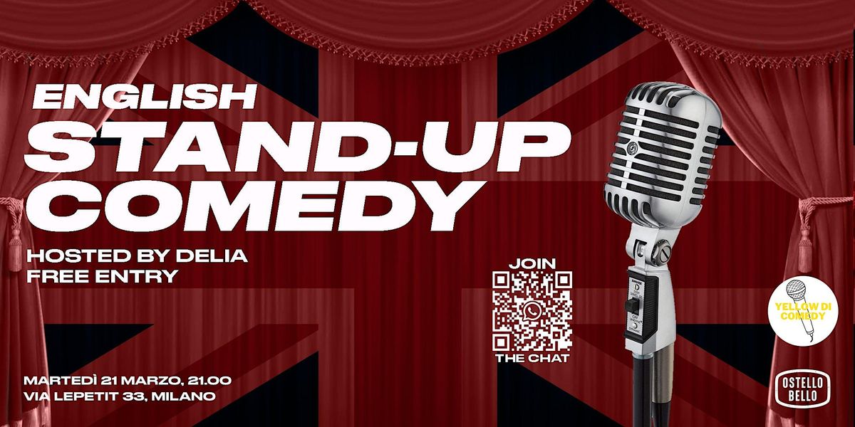 English stand-up comedy night  \u2022 Ostello Bello Milano Centrale