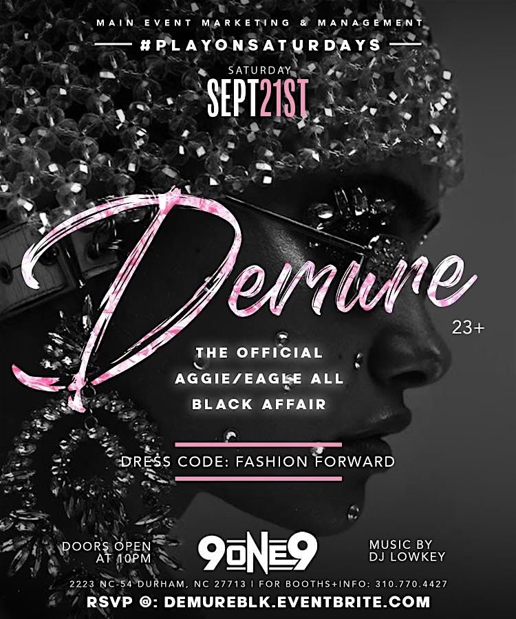 DEMURE || THE AGGIE-EAGLE ALL BLACK AFFAIR