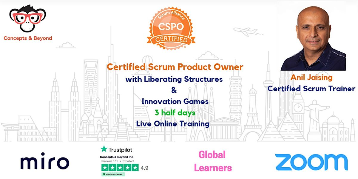 Certified Scrum Product Owner (CSPO) - Live Online