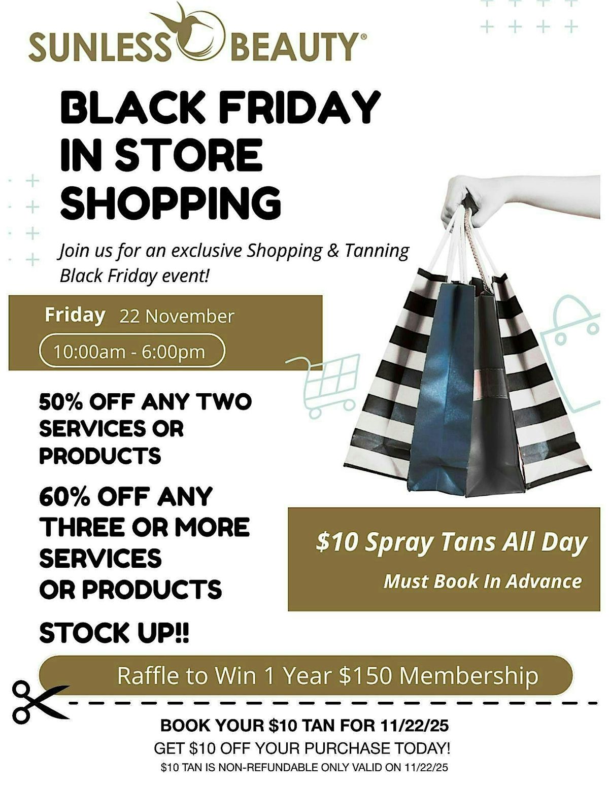 Tan Friday Shop Spray Tans Organic Skin Care, Lash Lifts,  & More