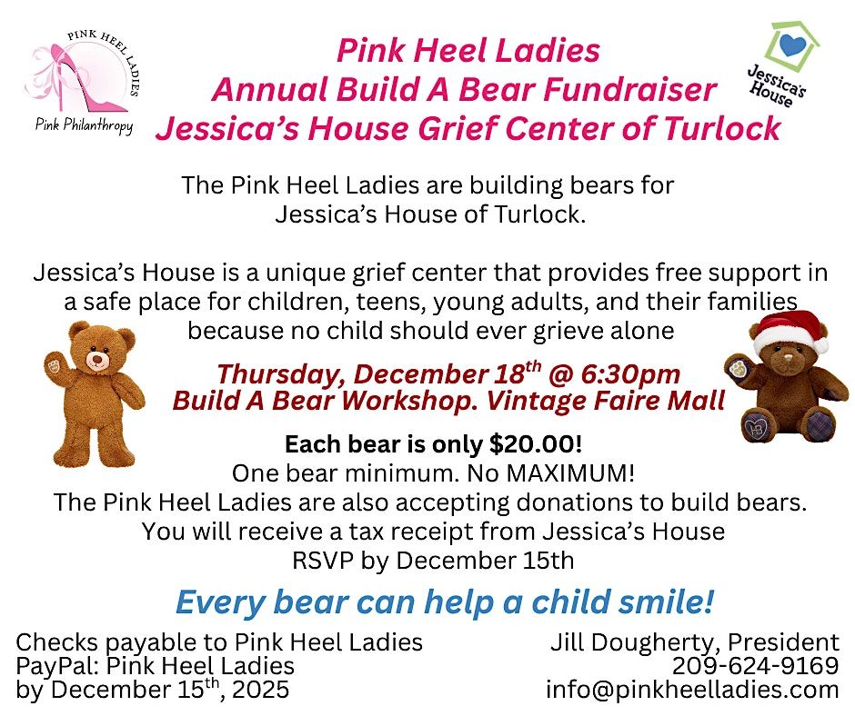 Pink Heel Ladies & Jessica's House Holiday Bear Fundraiser