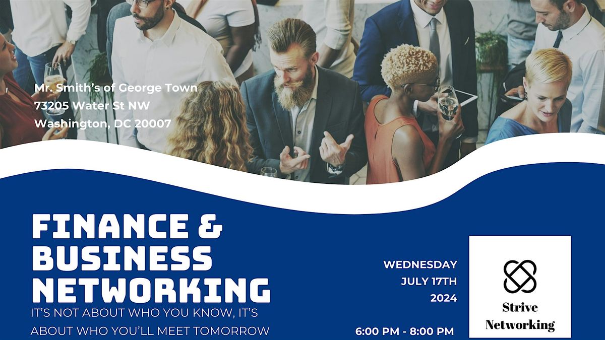Finance and Business Networking | Elevating Your Potential - DC
