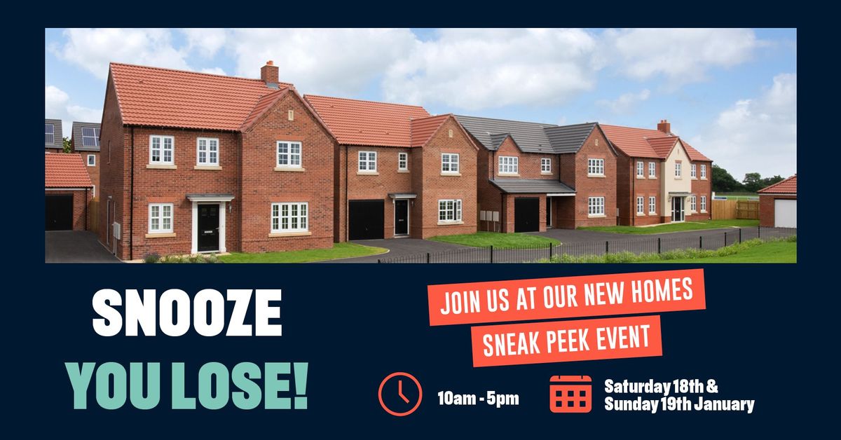 Join us for our New Homes Sneak Peek Event at Hambleton Chase!