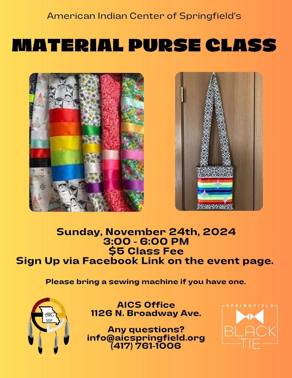 AICS Material Purse Class 