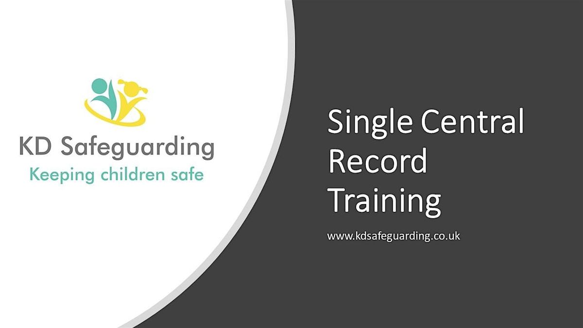 Single Central Record Training