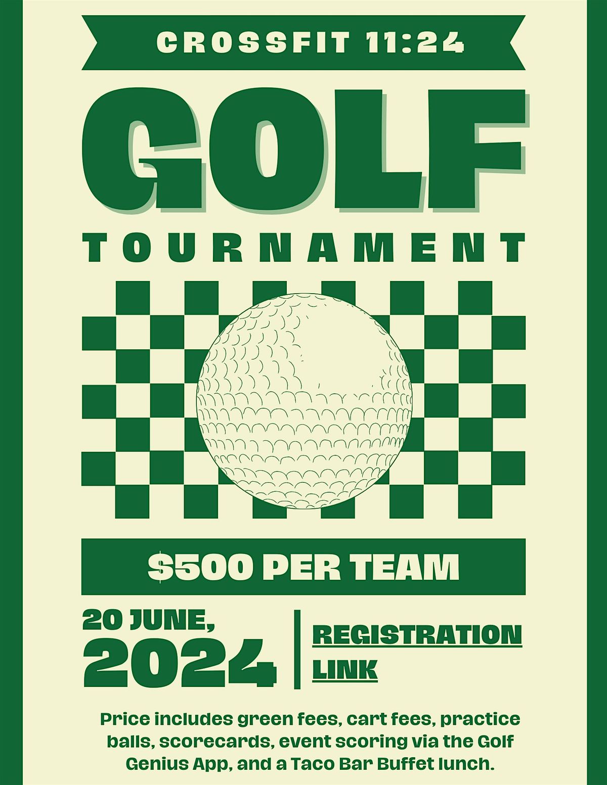 11:24 Fundraiser Golf Tournament