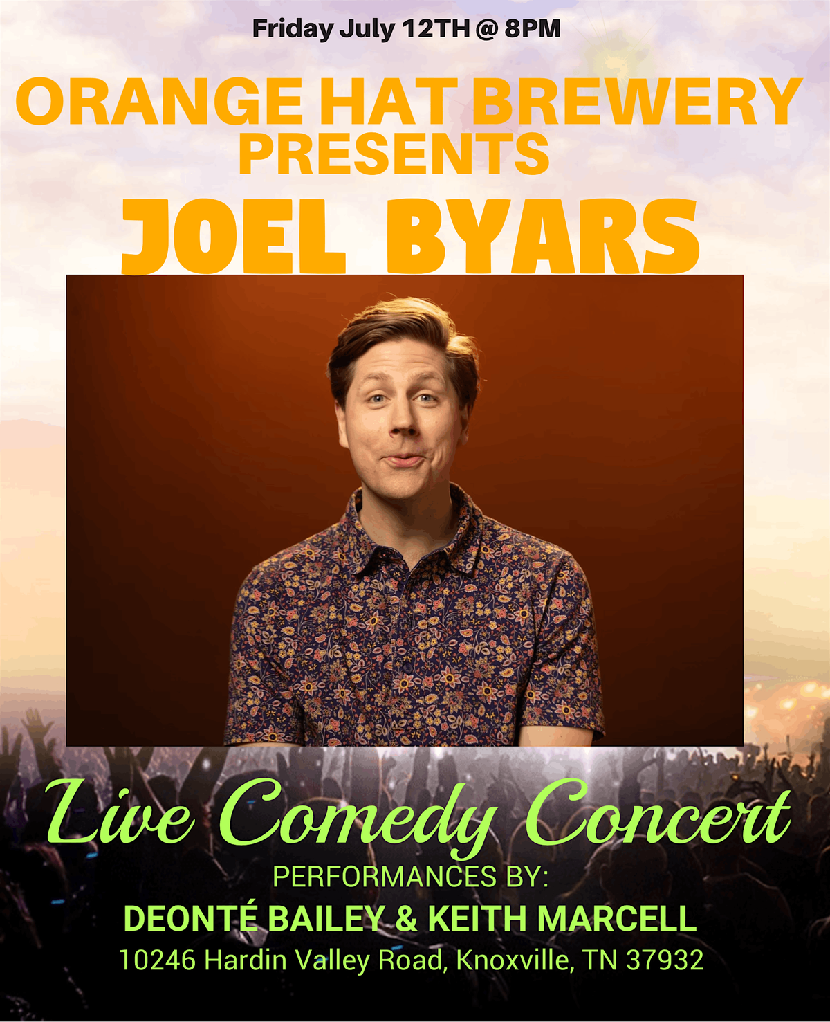 Live Comedy at Orange Hat Brewery