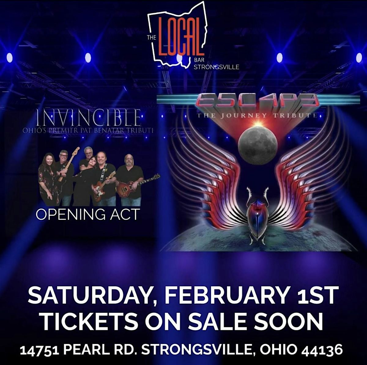 ESCAPE (JOURNEY TRIBUTE)   DEBUTS  @ THE LOCAL STRONGSVILLE