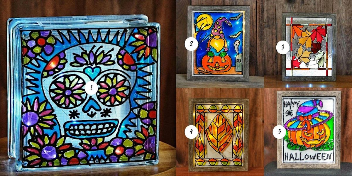 Stained Glass Window Block & Shadow Box (choose design at checkout)