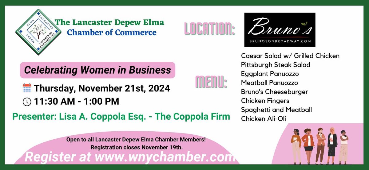 November Celebrating Women in Business Luncheon