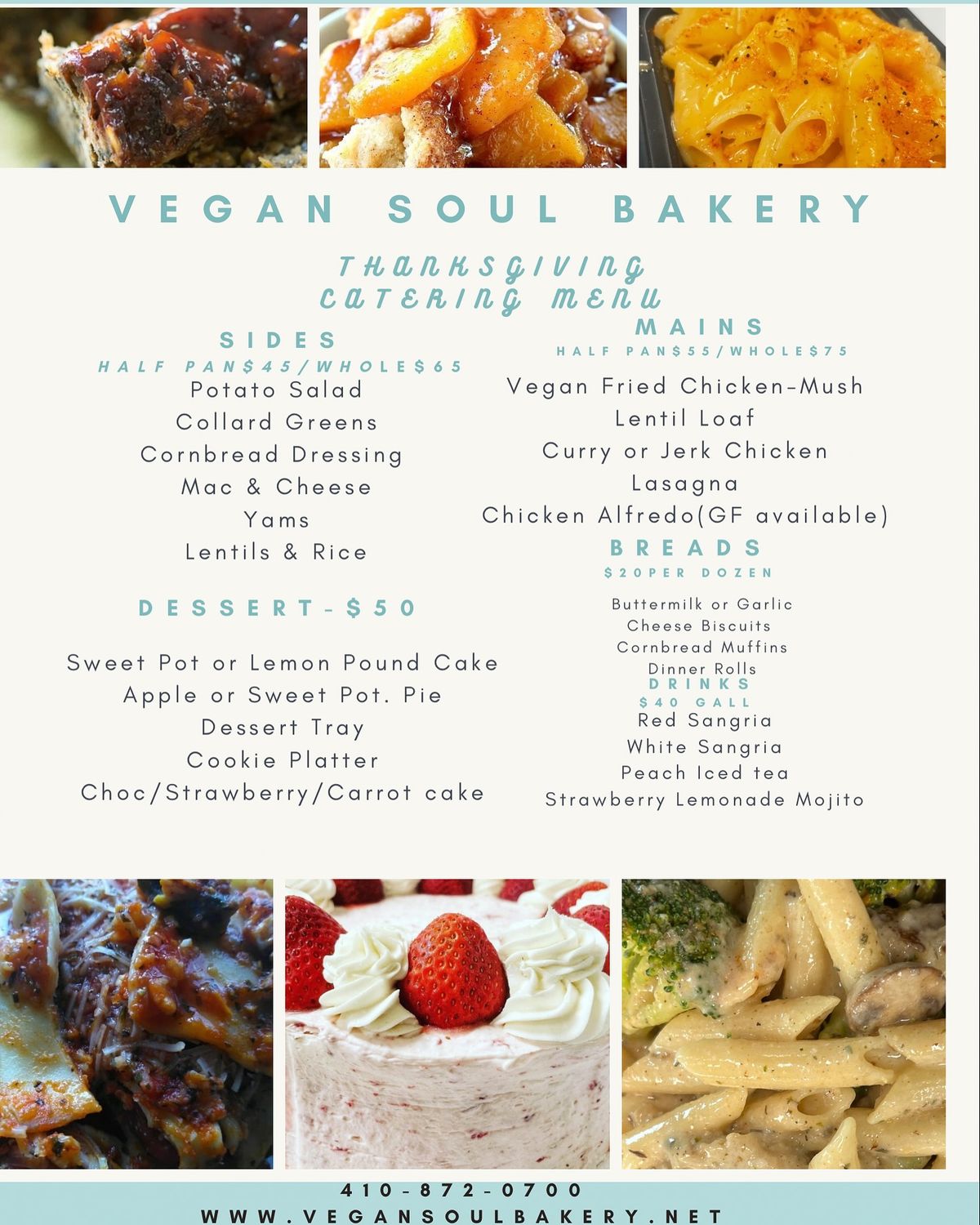 Vegan Thanksgiving Catering Pick-up