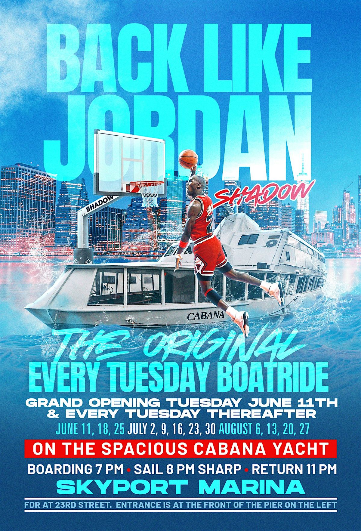 EVERY TUESDAY BOATRIDE IS BACK!