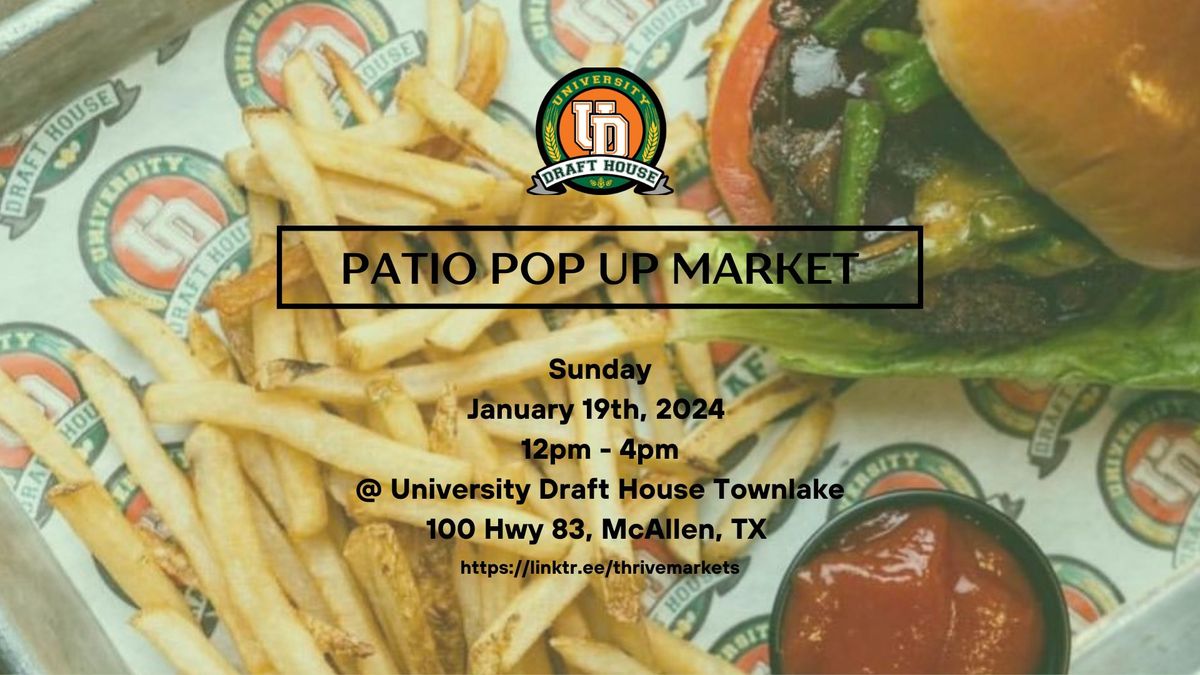 Patio Pop Up Market