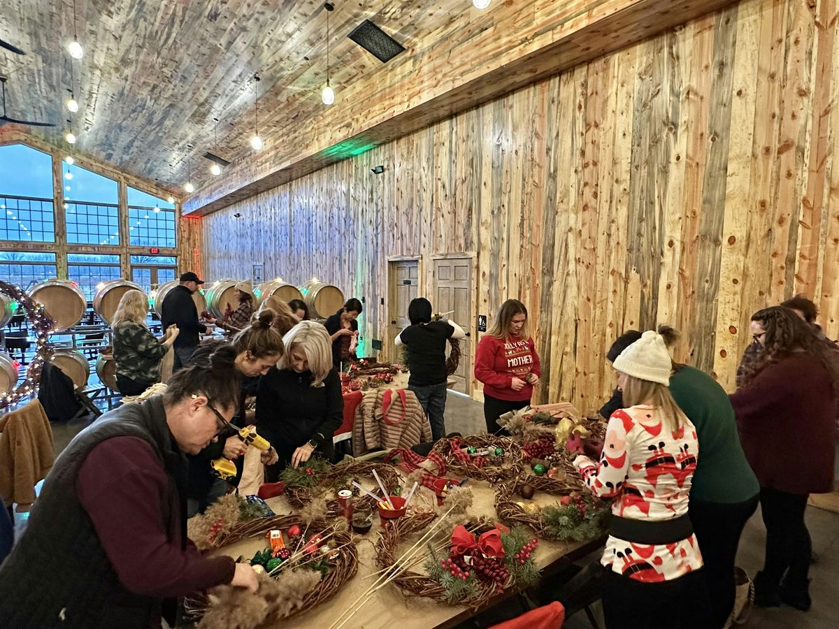 Holiday Grapevine Wreath Making Workshop + Wine