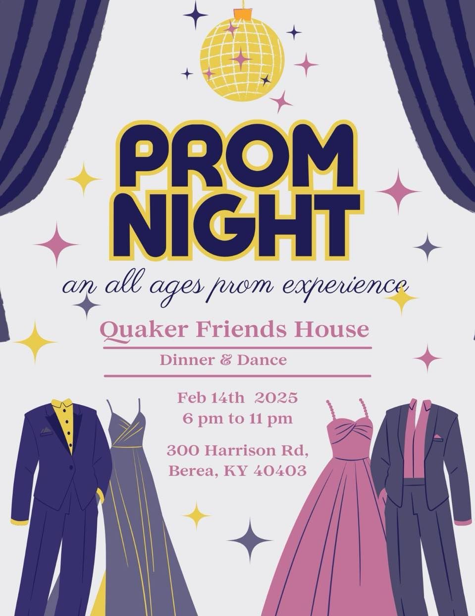 Community Dinner and Prom, Meetinghouse FUNdraiser