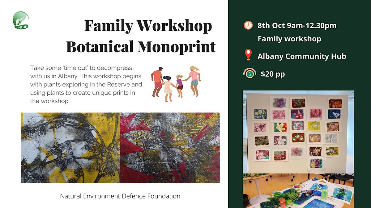 Family Botanical Monoprint Workshop
