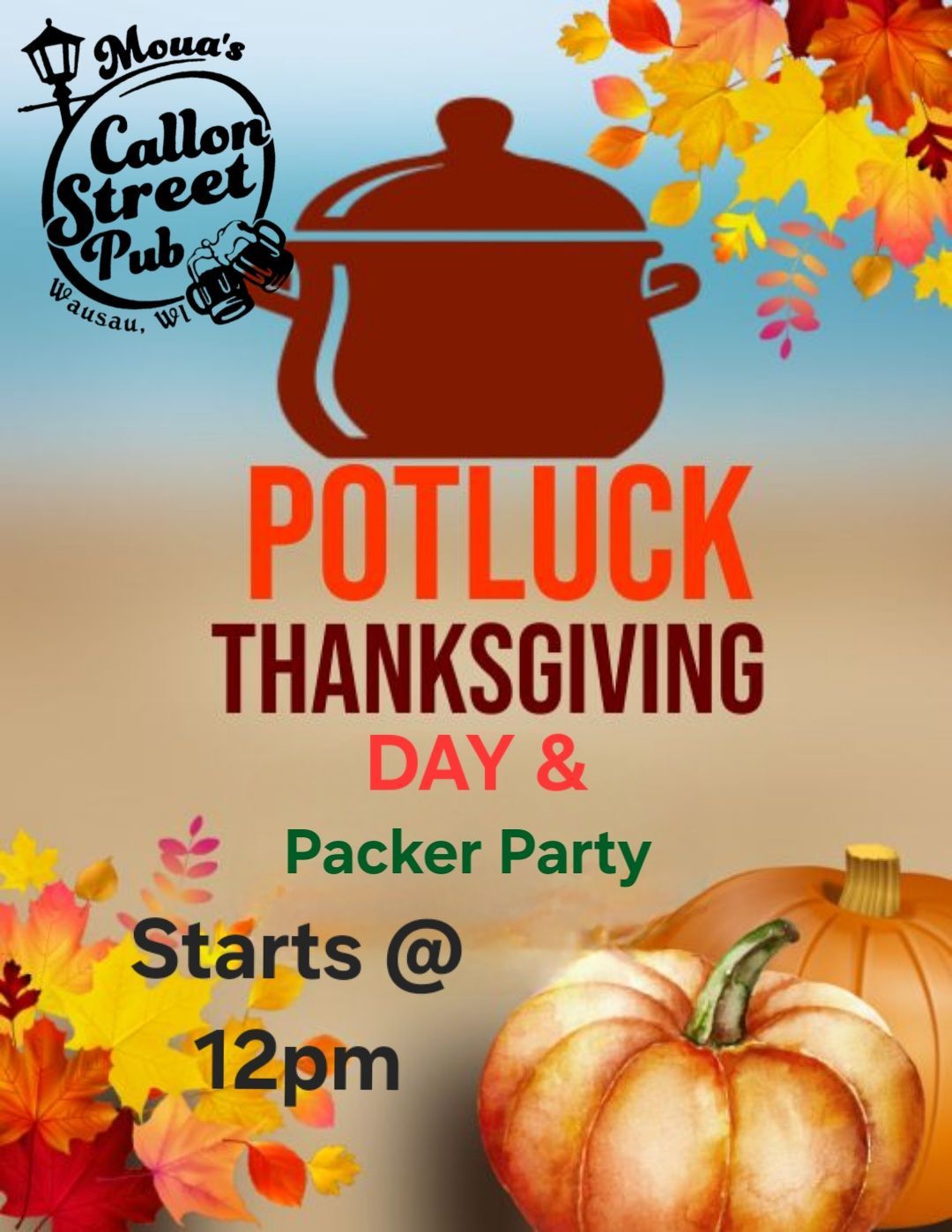 Thanksgiving Day Potluck\/Packer Party!!!