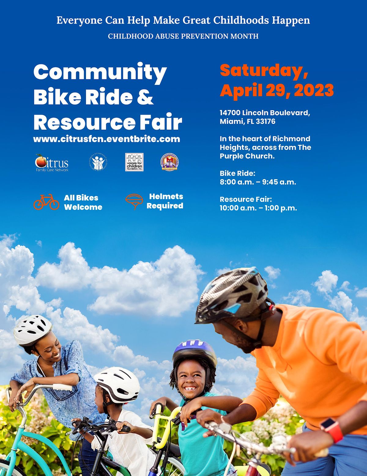 Ot Bike Riding Resource Citrus Family Care Network Child Abuse Prevention Bike Ride & Resource ...