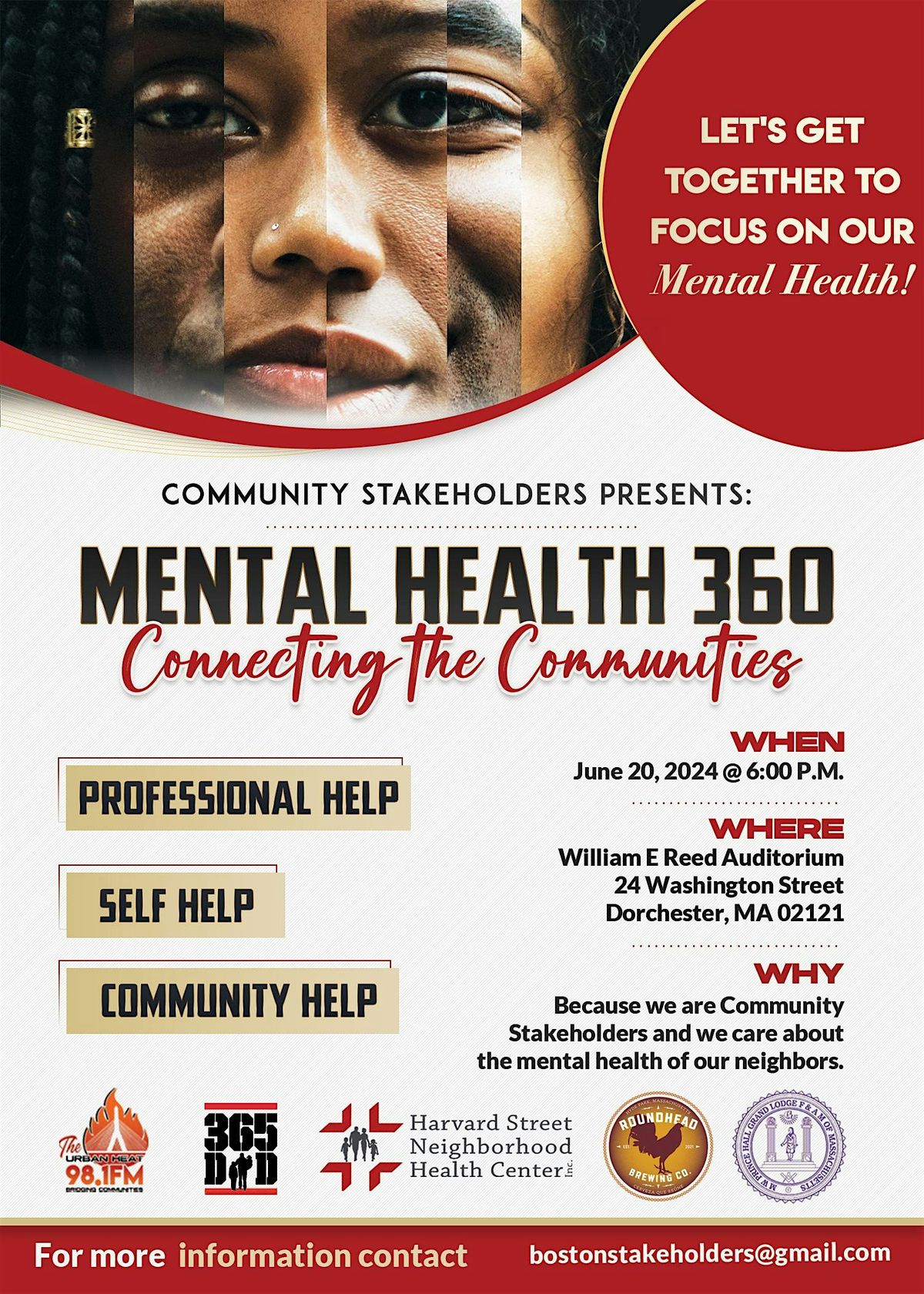 Boston Community Stakeholders Presents: Mental Health 360 -  Connecting Our Communities