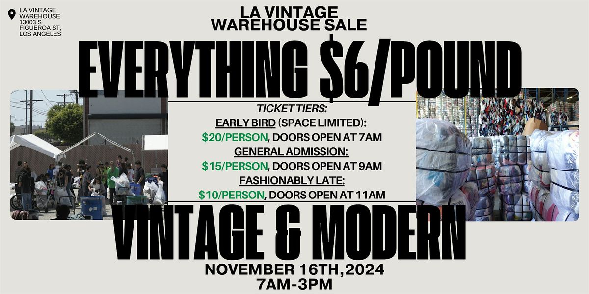 LA VINTAGE WAREHOUSE SALE