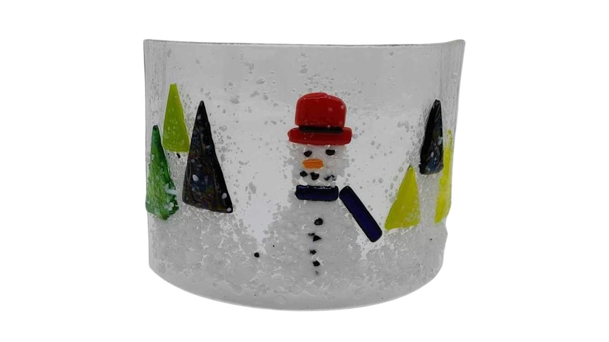 Fused glass Christmas scene workshop